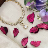 Vriksham Elegant Floral Sparkling Elephant With AD Stone Neckpiece-G20424